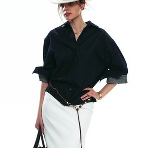 Oversized Denim Shirt